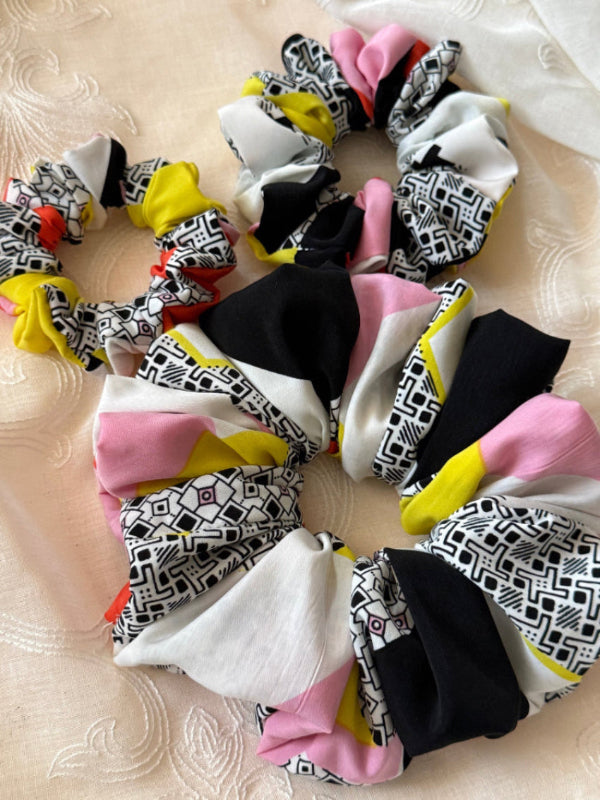 all three sizes of confetti crush scrunchie