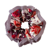 Multicolored scrunchie on a white background