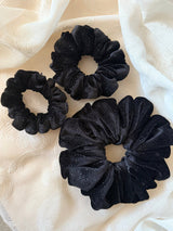 all three sizes of Selena scrunchies